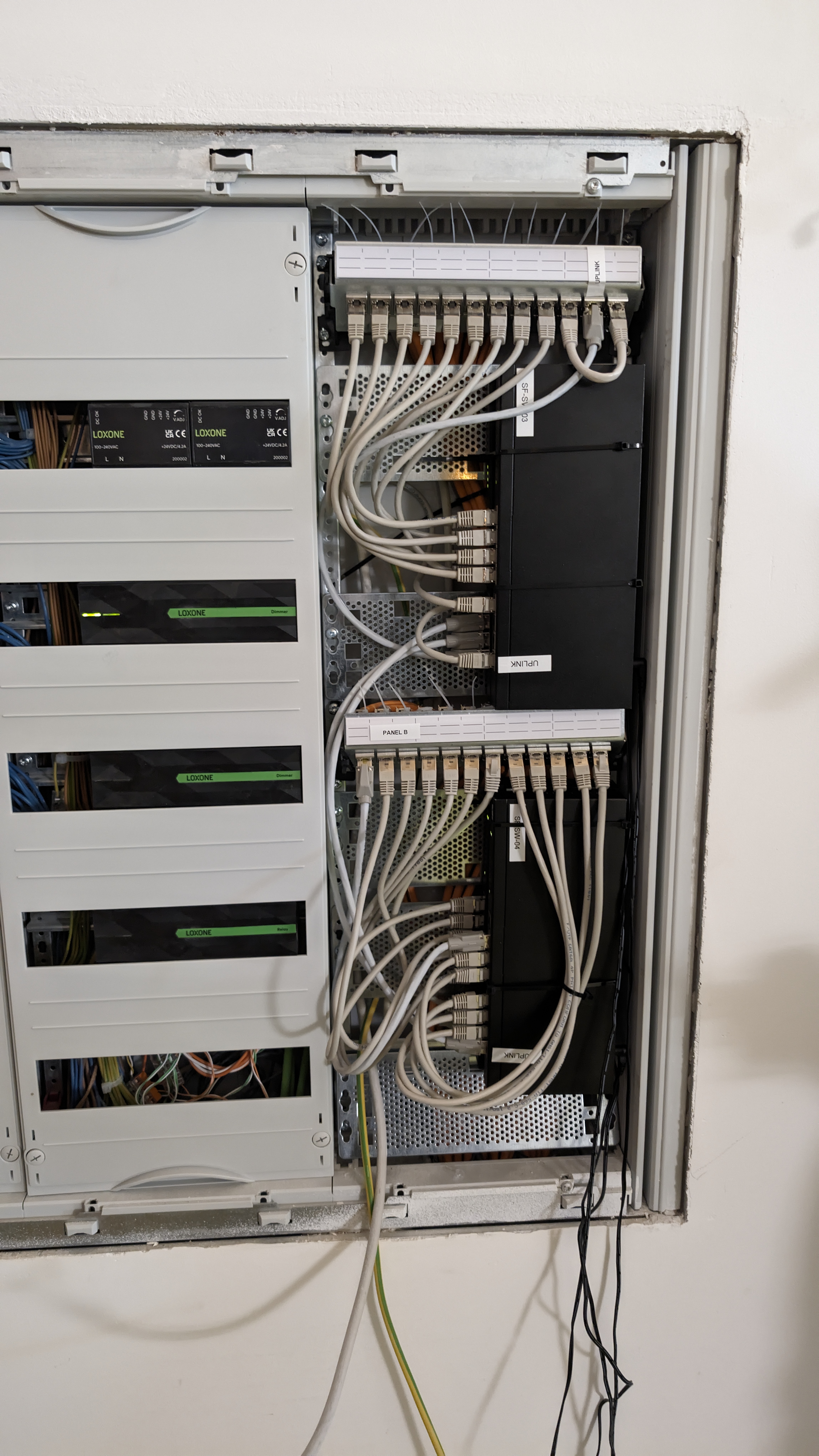 Netzwerkschrank OG — Abschluss 2