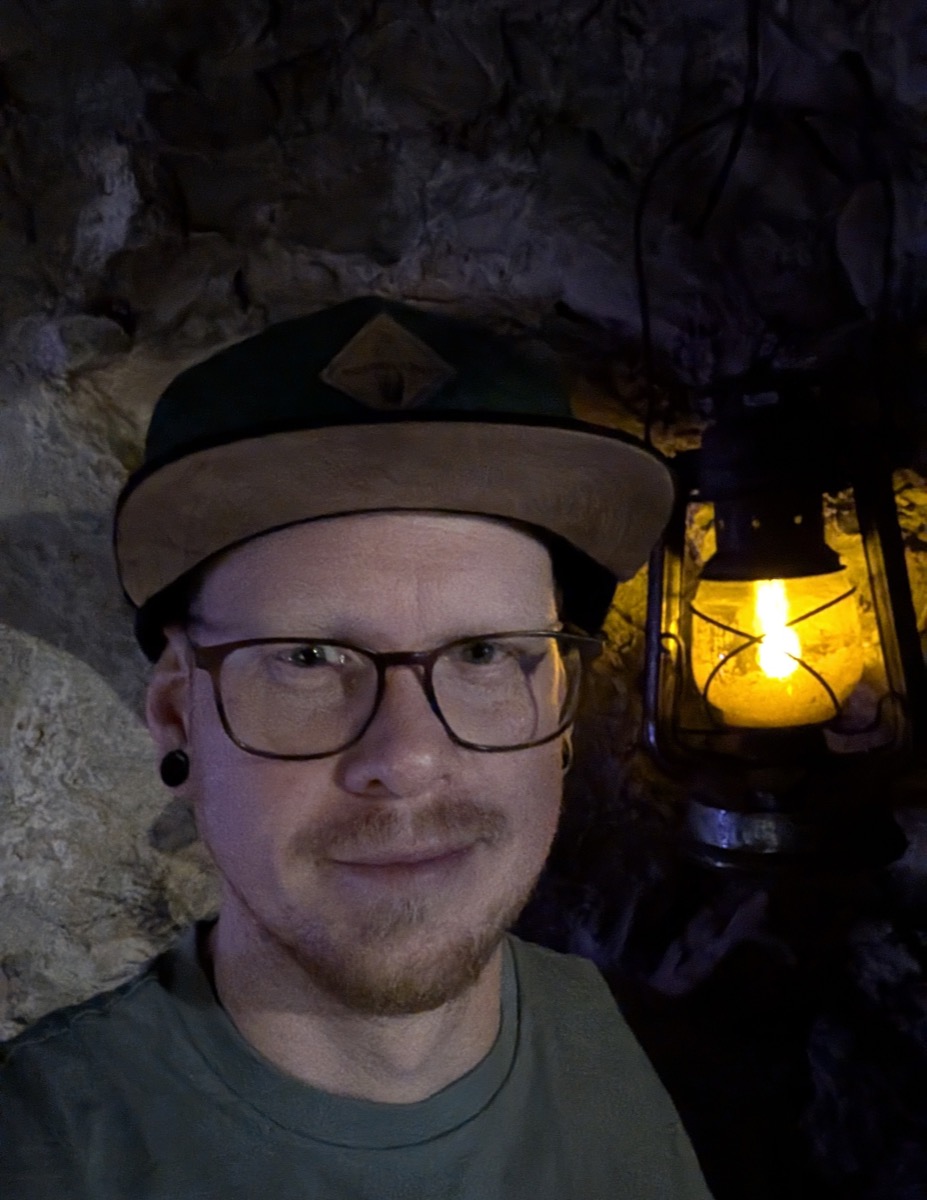Stefan Rehwald in einer Mine
